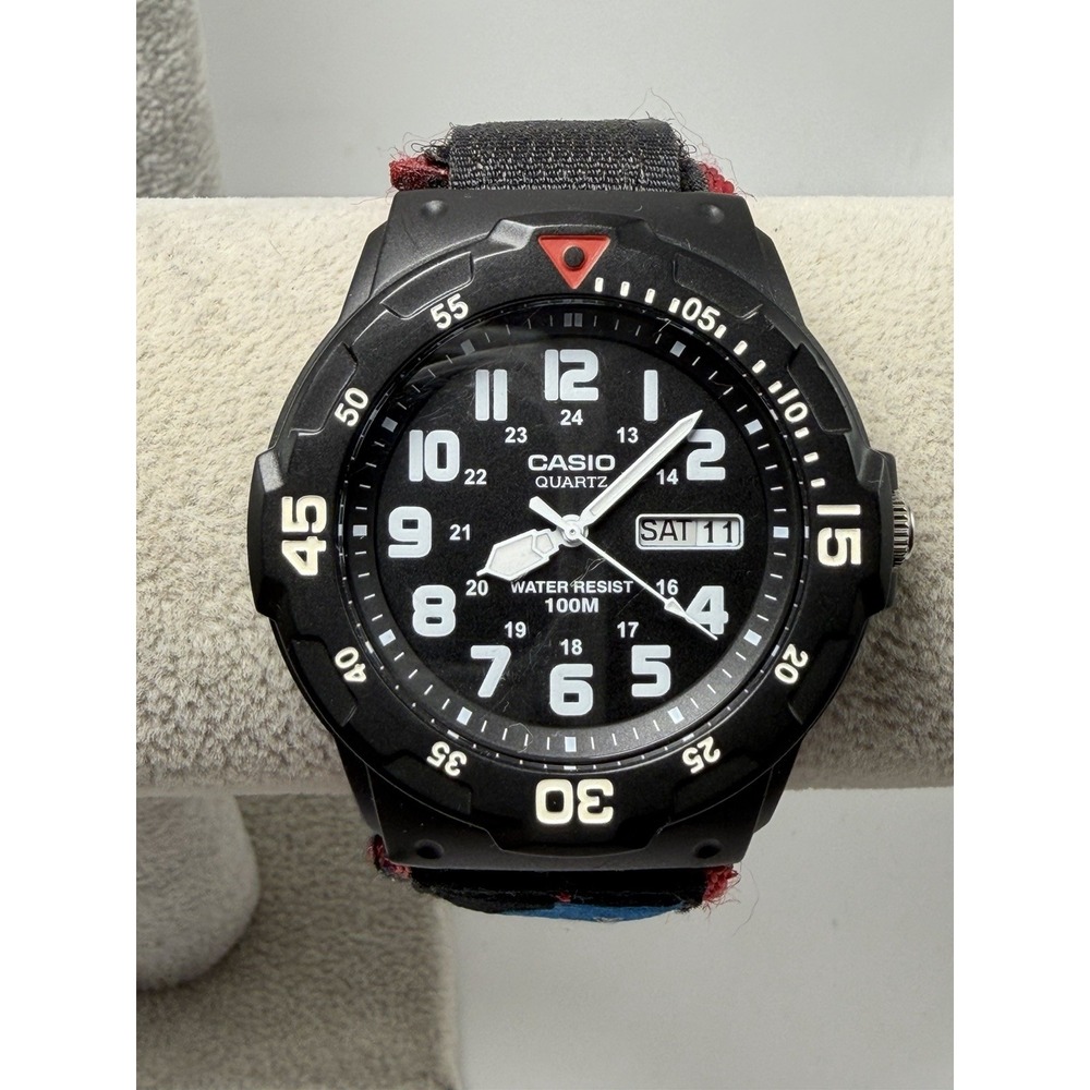 Casio MRW-200H New Battery Mens Watch 42MM 10" Nylon Band